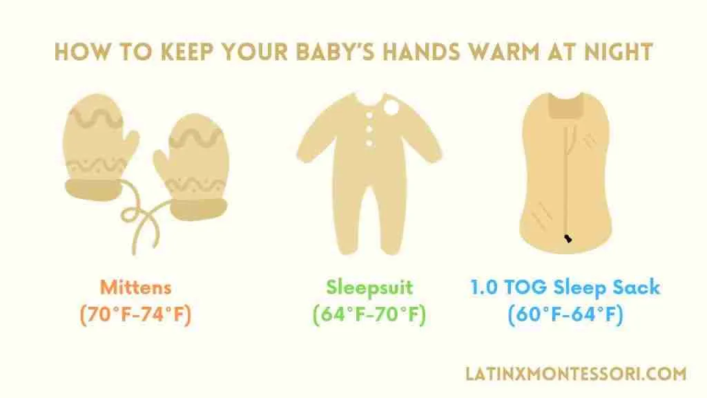 Baby's hands store cold at night