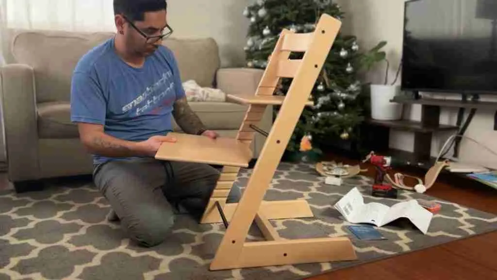 assembling the Tripp Trapp high chair