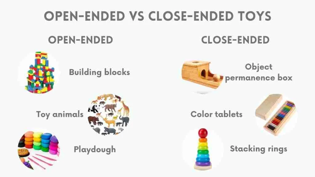 open-ended vs close-ended toys comparison