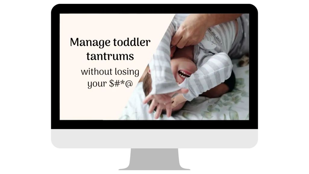 virtual webinar - manage toddler tantrums